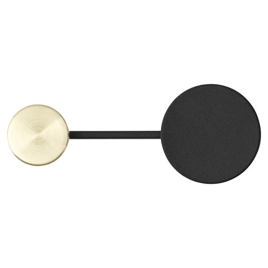 Afteroom Small Coat Hanger - Black, Brass