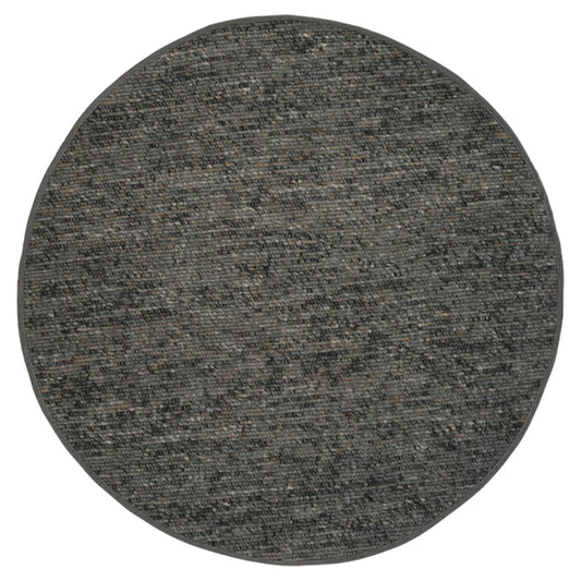 Agner Round Rug - Charcoal