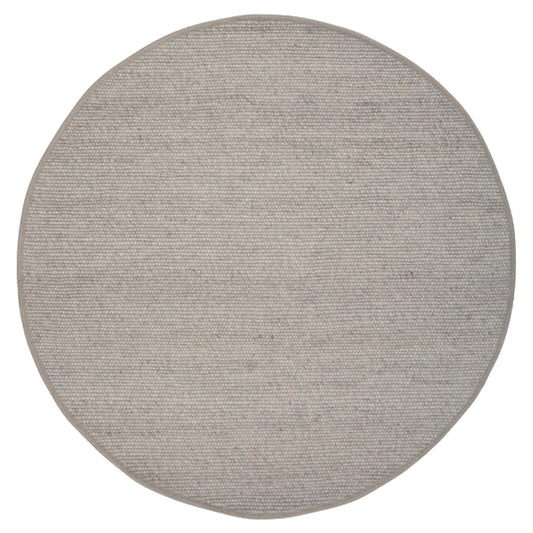 Agner Round Rug - Light Gray