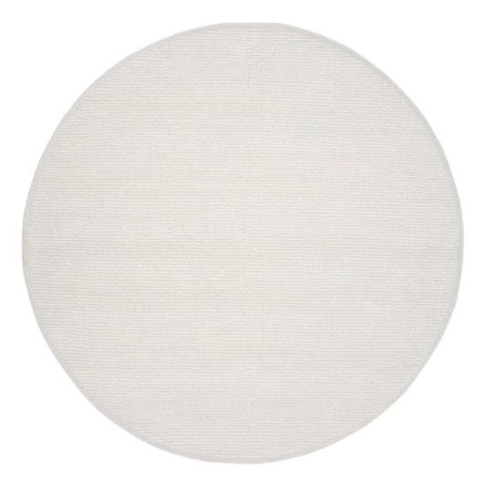 Agner Round Rug - White