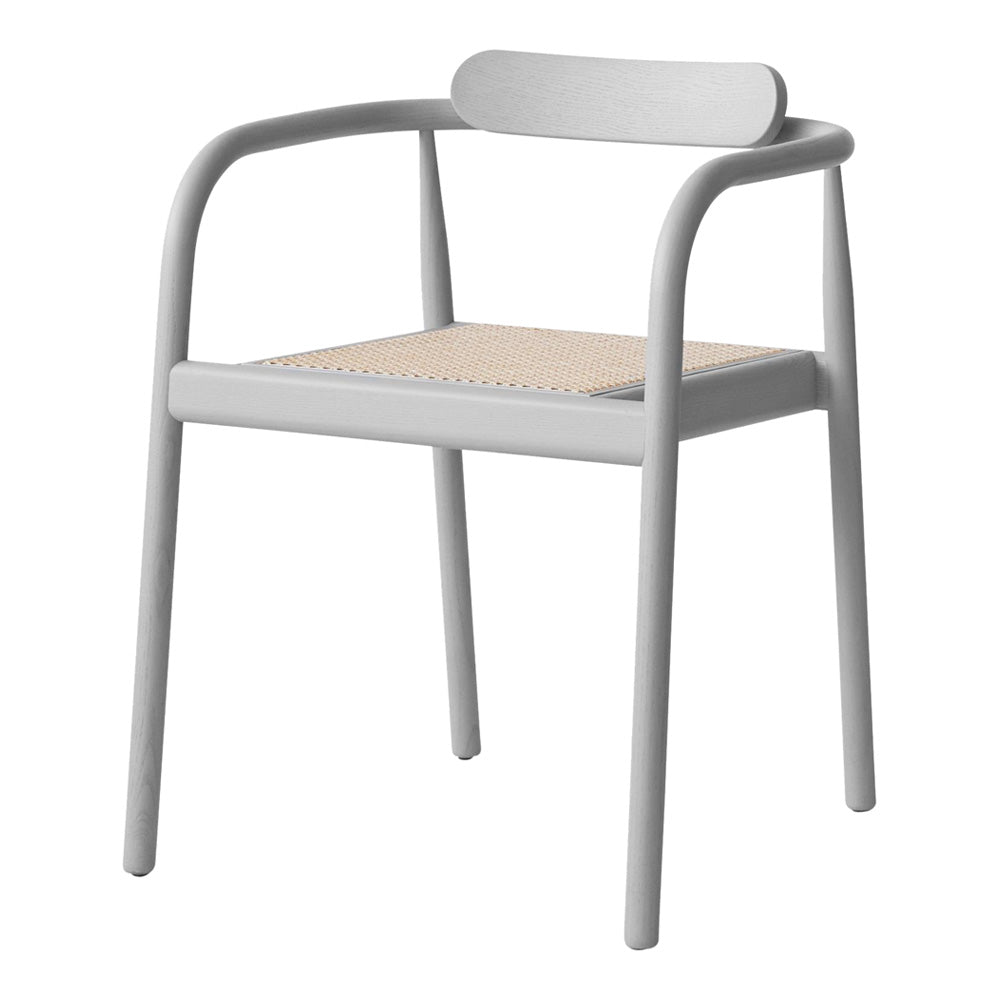 Ahm Chair - Ash Gray, Cane Seat