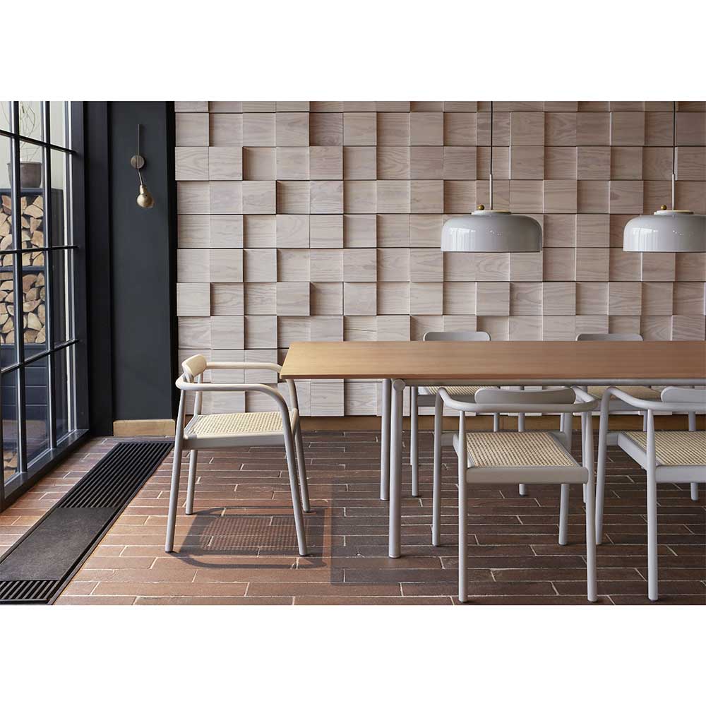 Ahm Chair - Ash Gray, Cane Seat