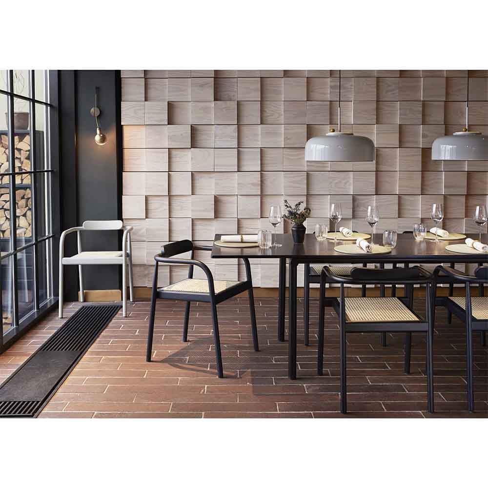 Ahm Chair - Ash Gray, Cane Seat