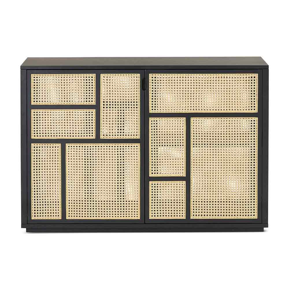 Air Sideboard - Black, Cane