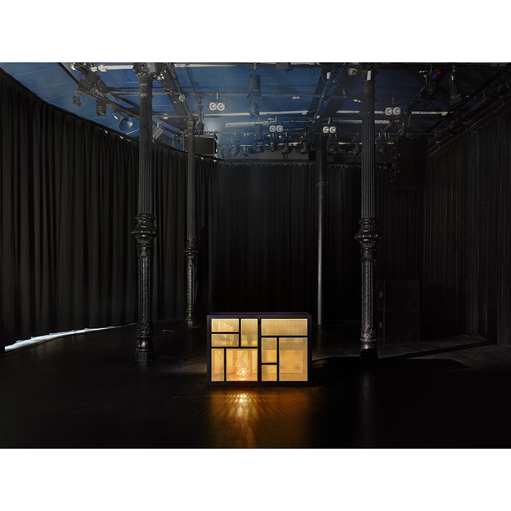 Air Sideboard - Black, Cane