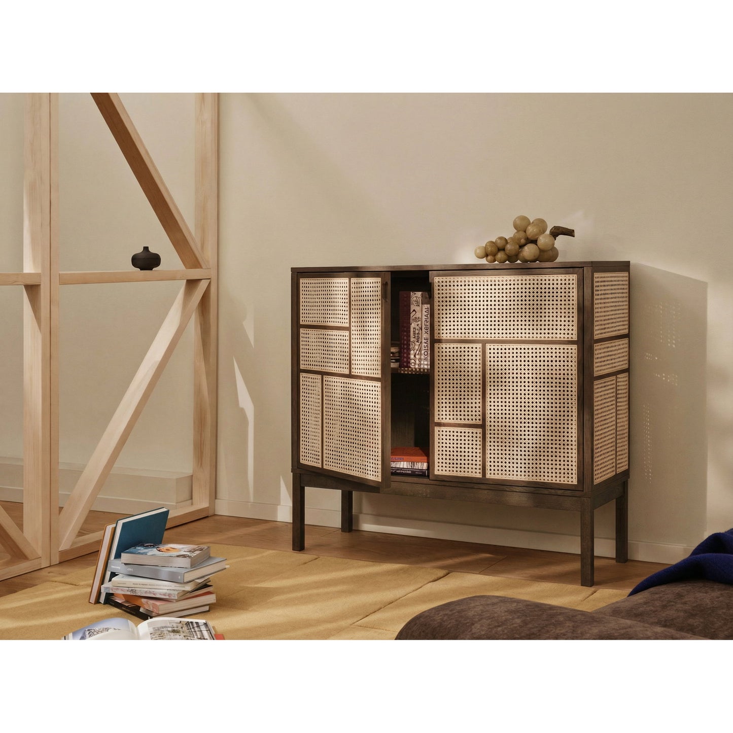 Air Sideboard With Legs - Dark Oak