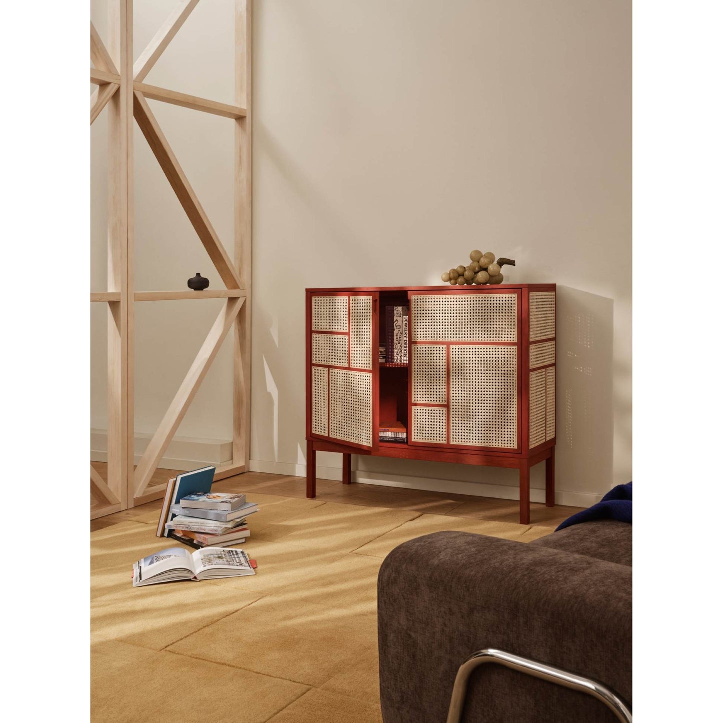 Air Sideboard With Legs - Red