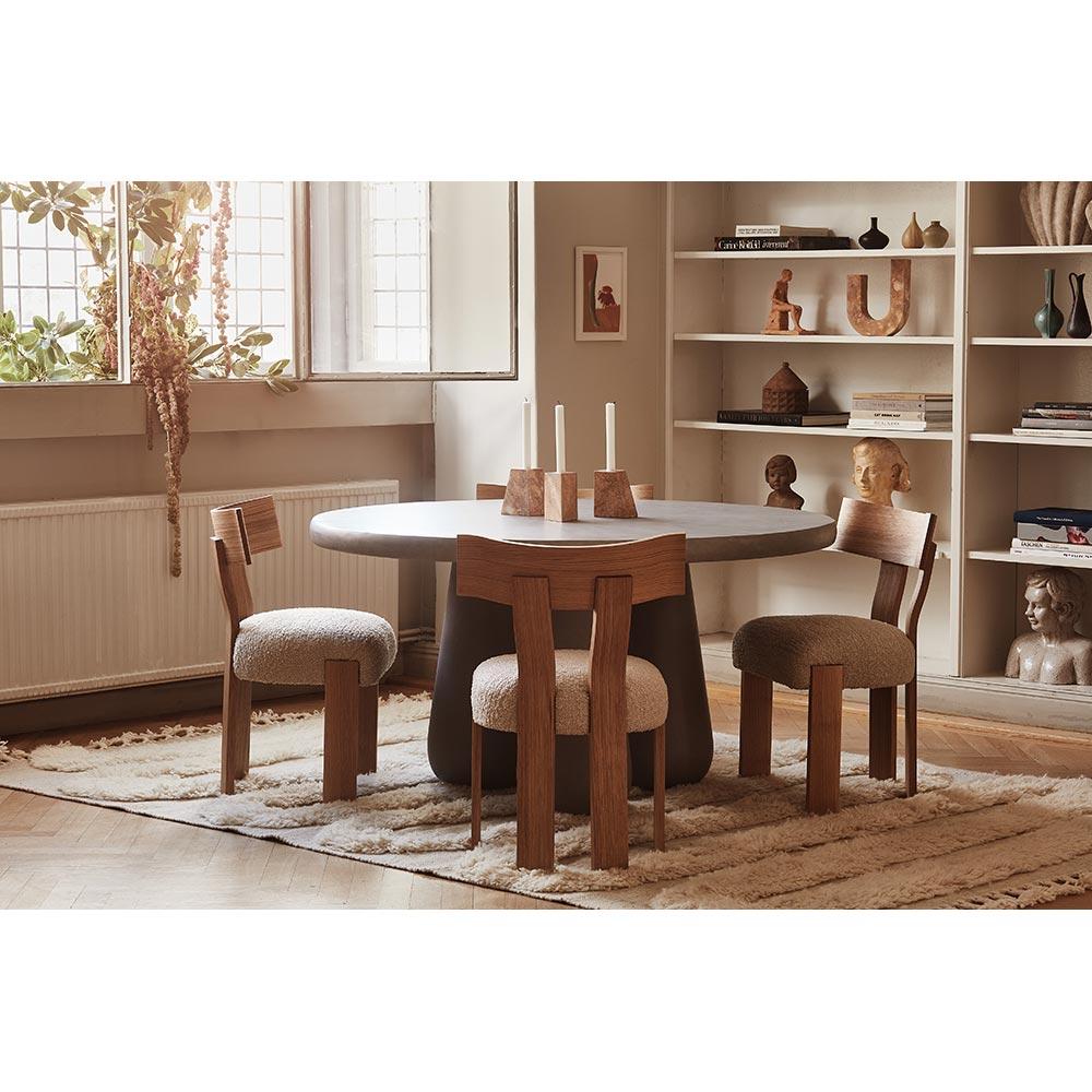 Alba Chair - Boucle, Natural Oiled Oak