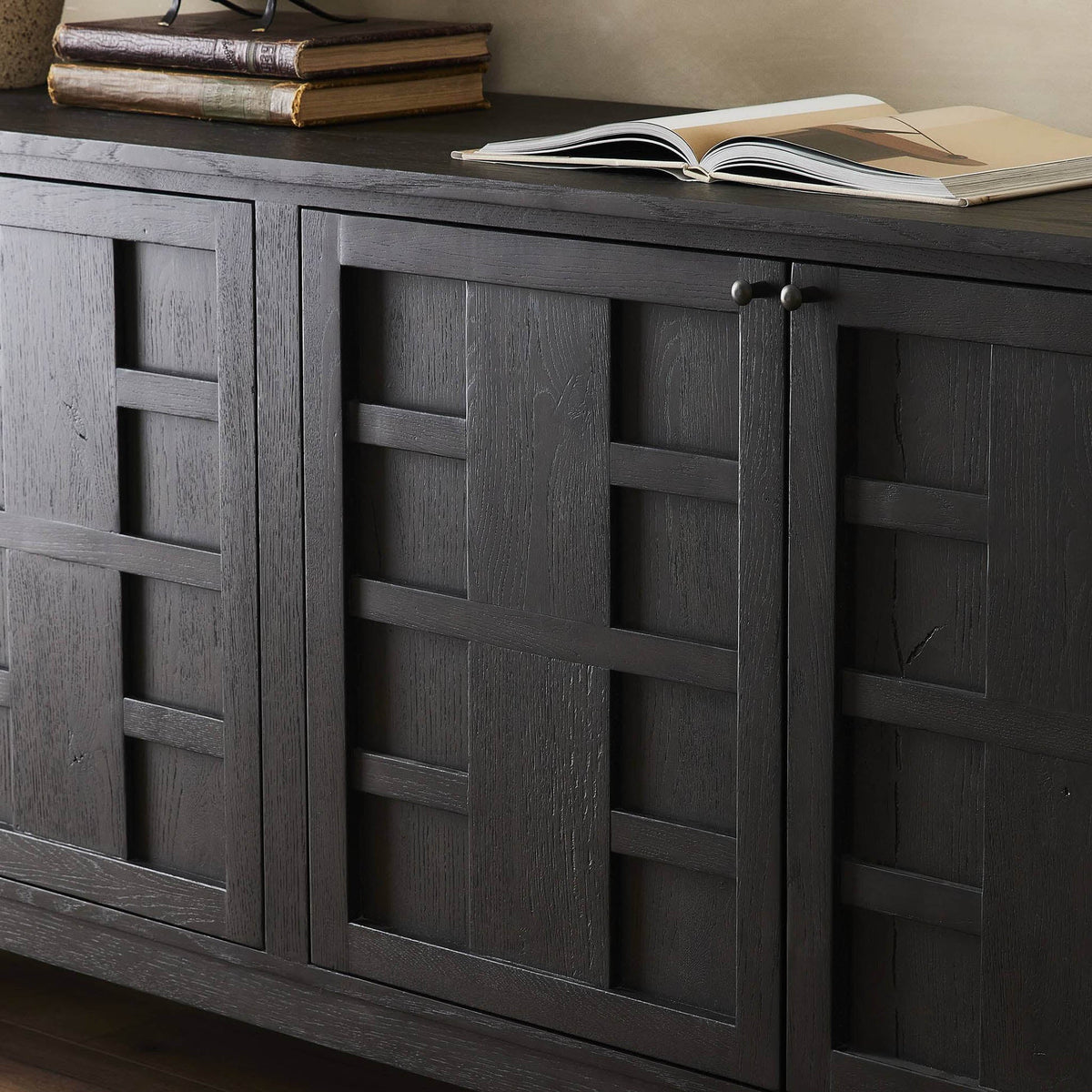 Alessio Sideboard - Smoked Black