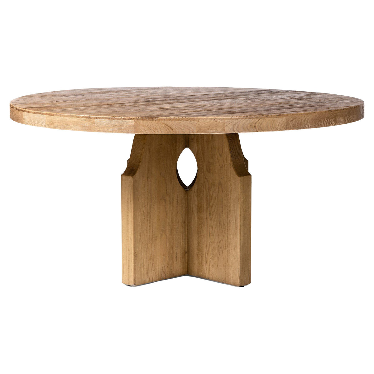 Allandale Round Dining Table - Reclaimed Natural Elm