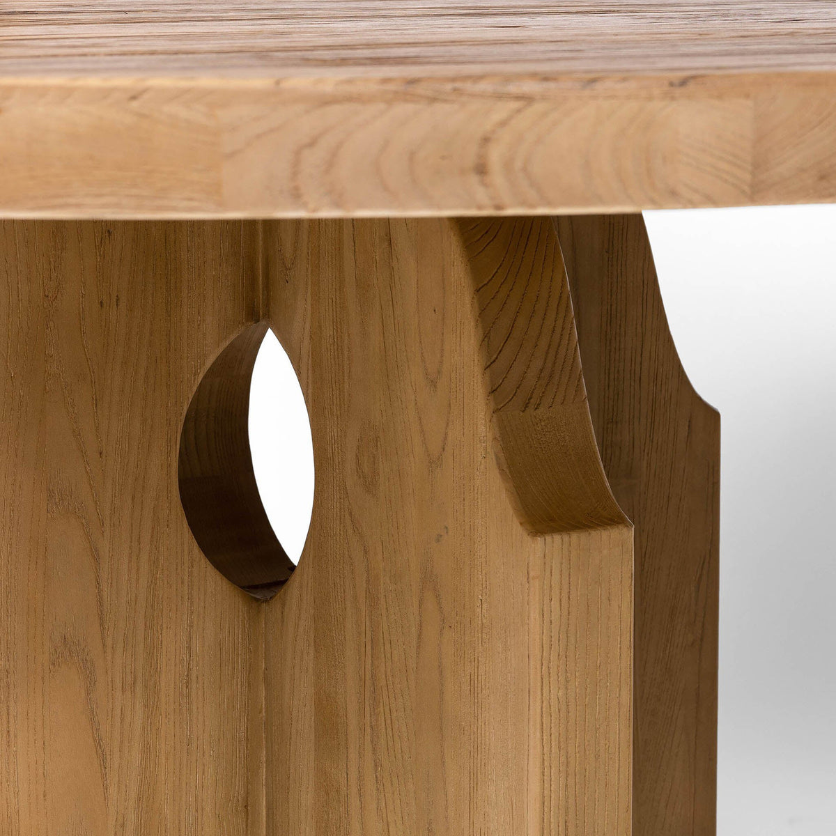 Allandale Round Dining Table - Reclaimed Natural Elm