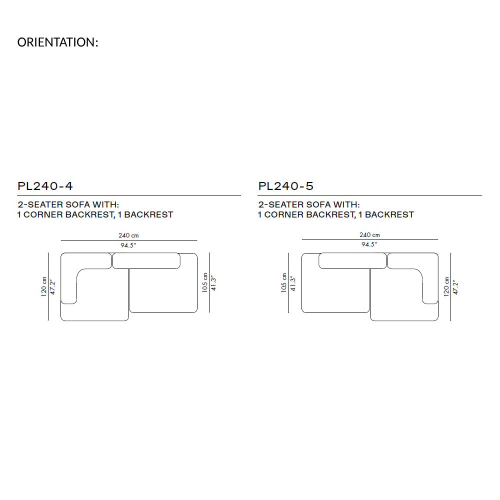 Alphabet Sofa PL240 - 2 Seater