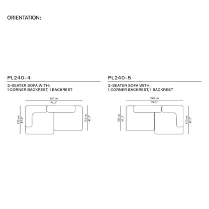 Alphabet Sofa PL240 - 2 Seater