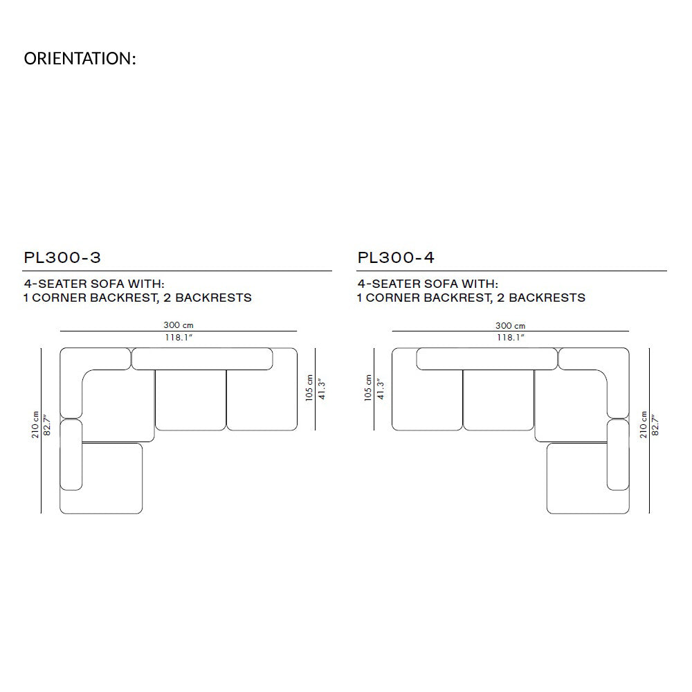 Alphabet Sofa PL300 - 4 Seater