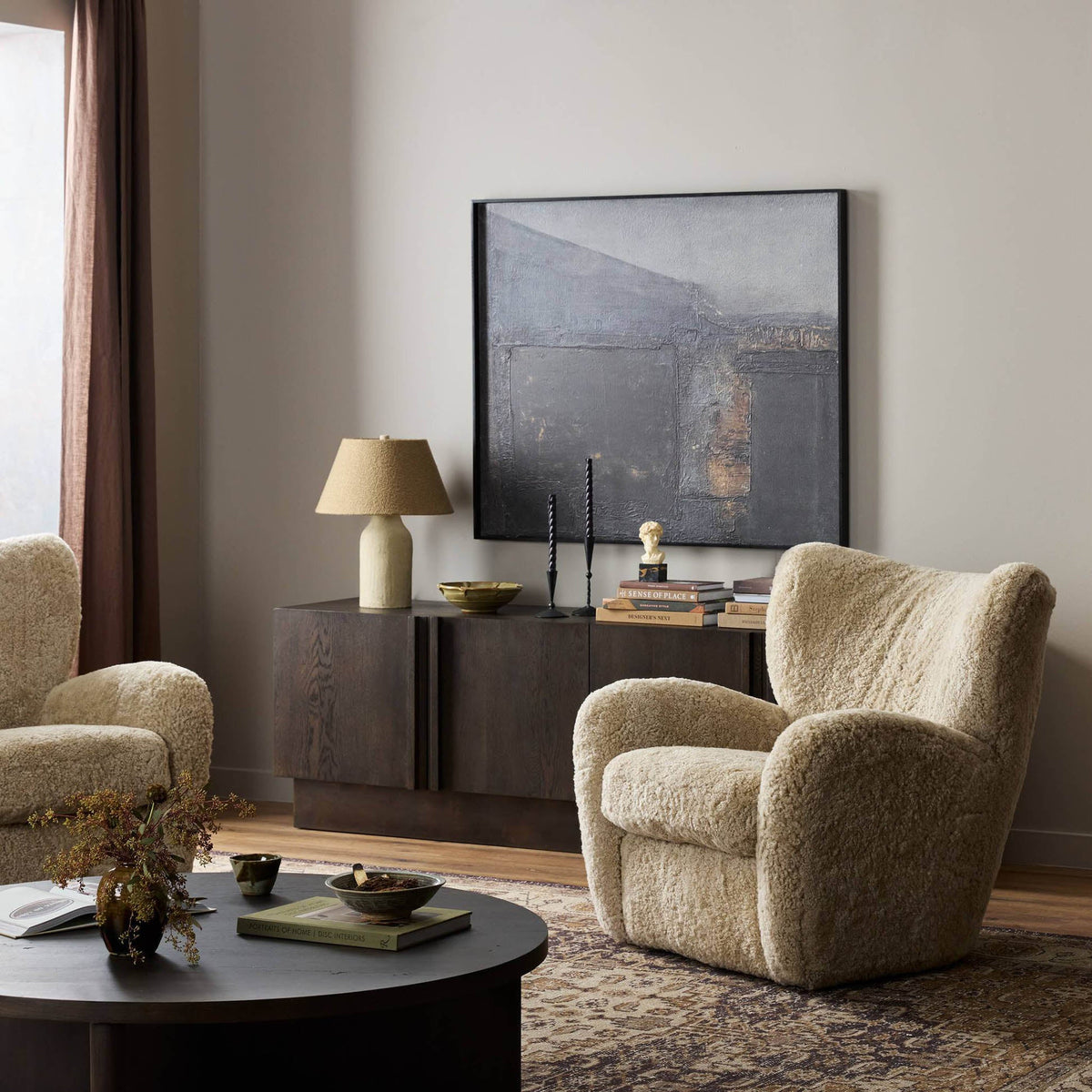 Amelie Chair - Beige Shearling