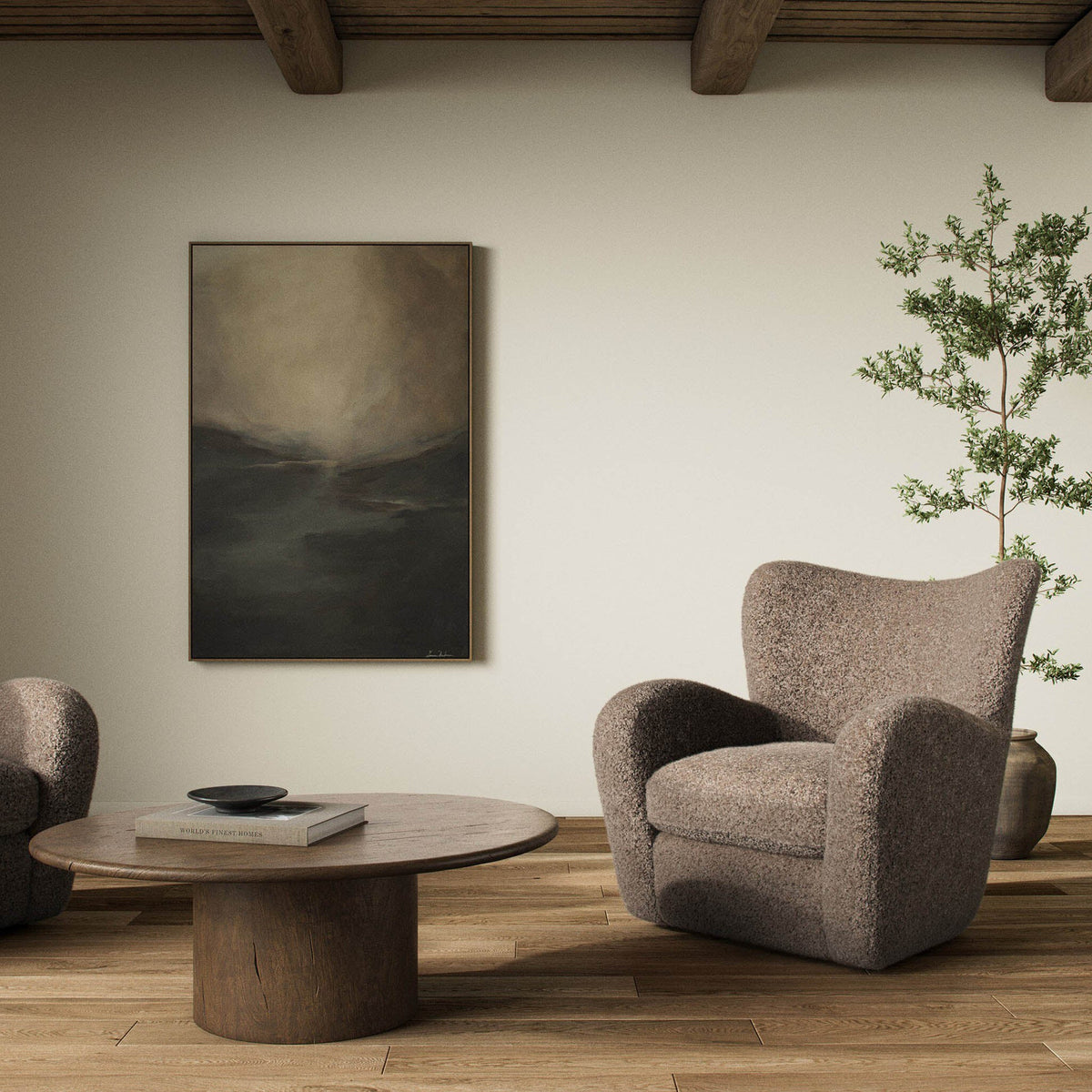 Amelie Chair - Taupe Shearling