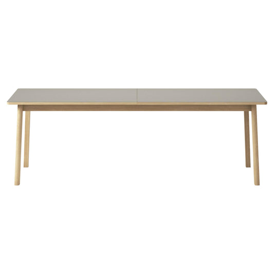 Ana Extendable Dining Table - Almond Laminate Top, Oak Oil, 70"-110"