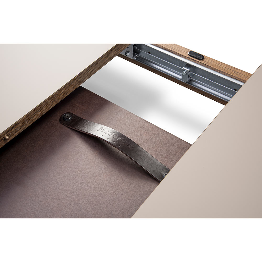 Ana Extendable Dining Table - White Laminate Top, Oak