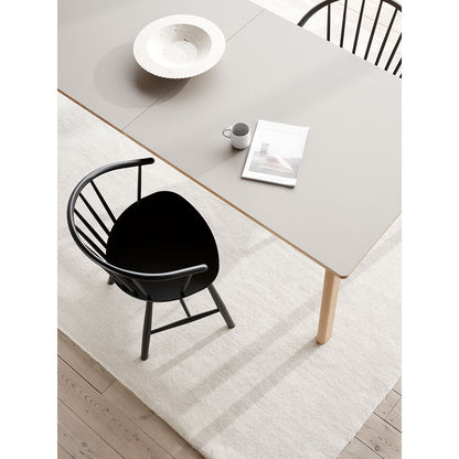Ana Extendable Dining Table - White Laminate Top, Oak Soap, 70"-110"