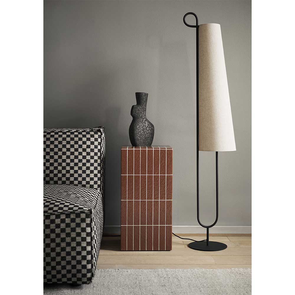 Ancora Floor Lamp - Natural, Black