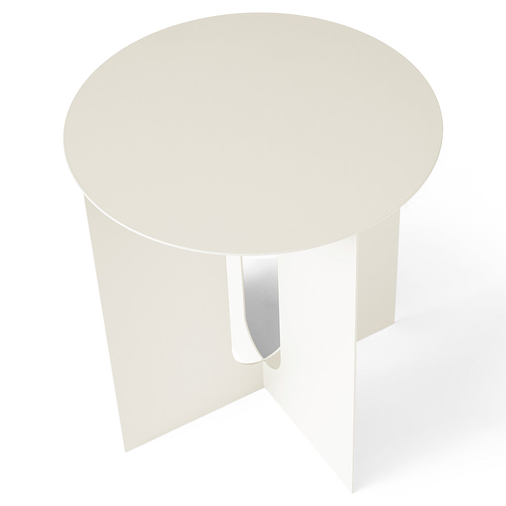 Androgyne 16" Steel Side Table - Ivory