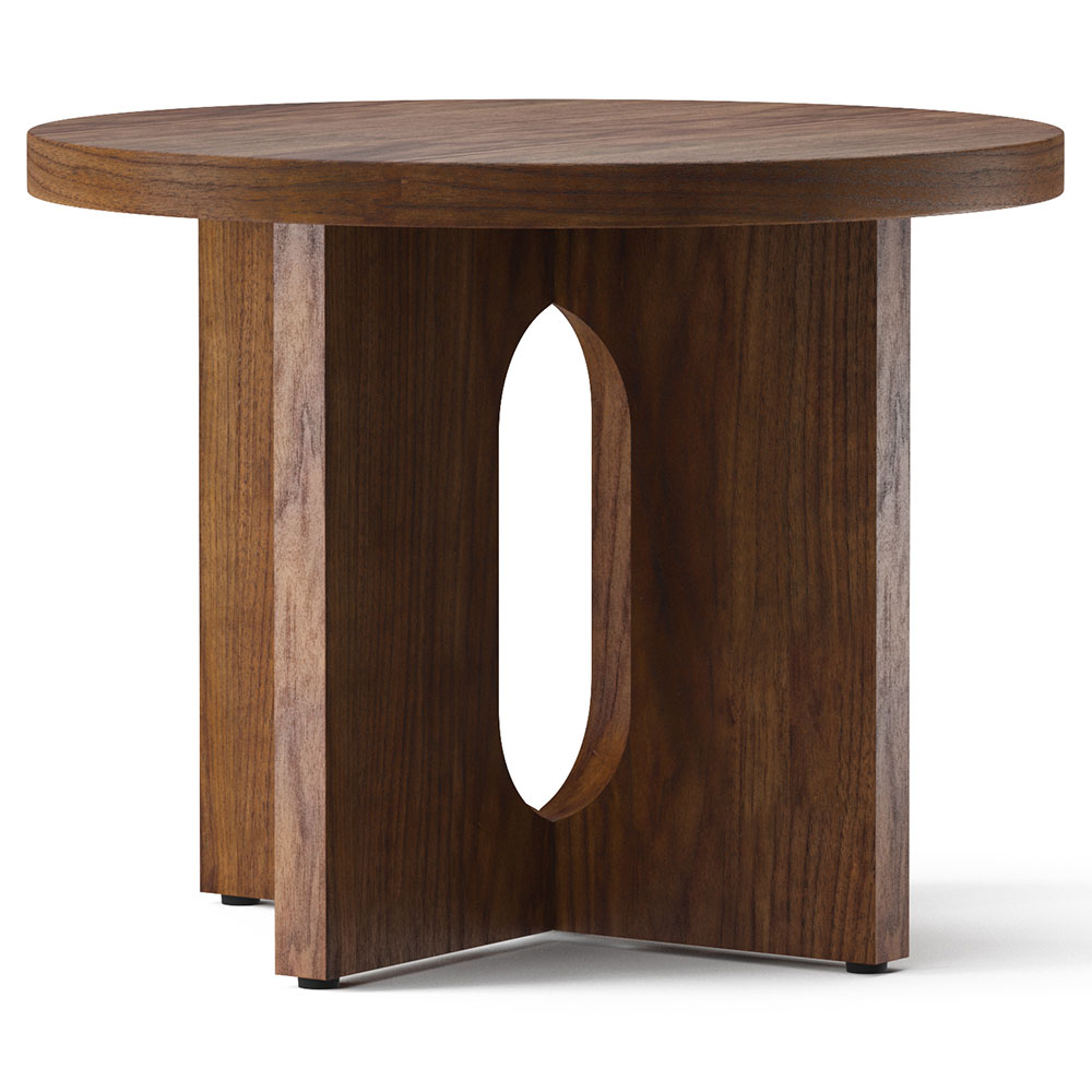 Androgyne 20" Wood Side Table - Walnut