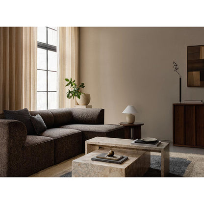 Androgyne 20" Wood Side Table - Walnut