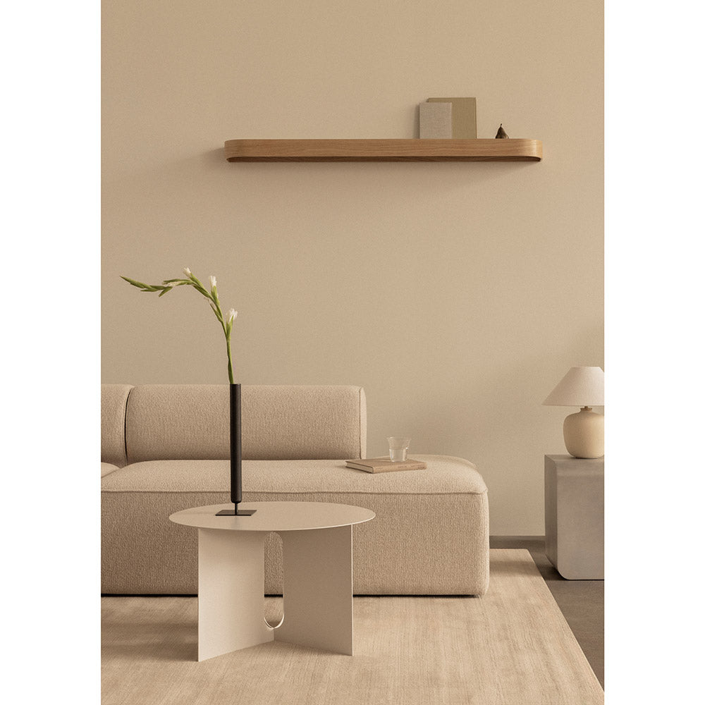 Androgyne 25" Steel Side Table - Brushed Steel
