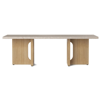 Androgyne Lounge Table - Natural Oak, Kunis Breccia Stone Top