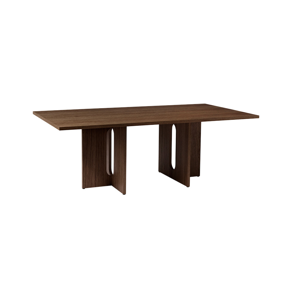 Androgyne Rectangular Dining Table - Dark Stained Oak