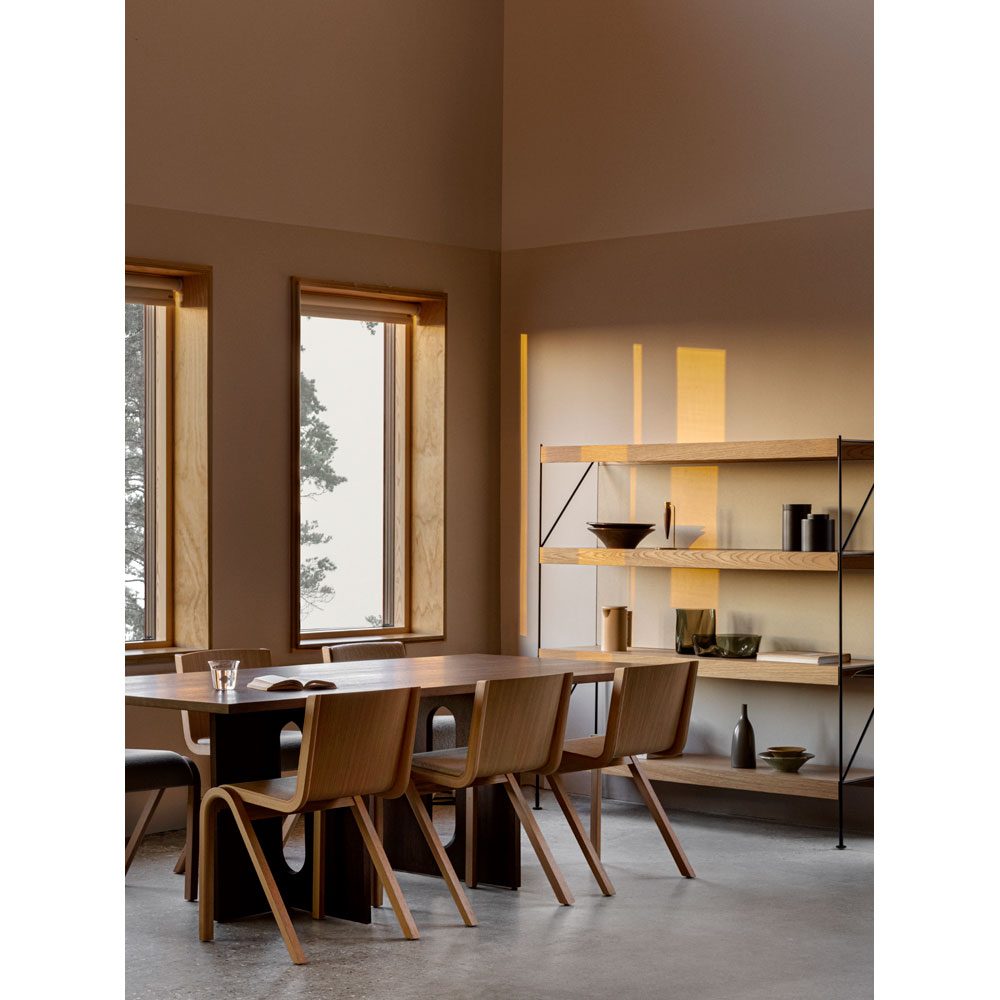 Androgyne Rectangular Dining Table - Dark Stained Oak