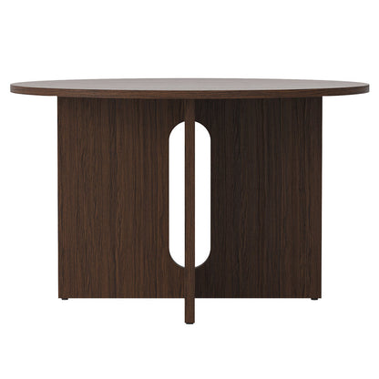 Androgyne Round Dining Table - Dark Stained Oak
