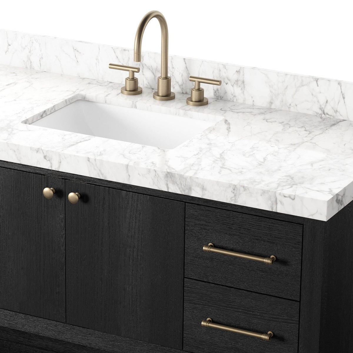 Anthem Single Wide Vanity - Black Wash Oak Veneer
