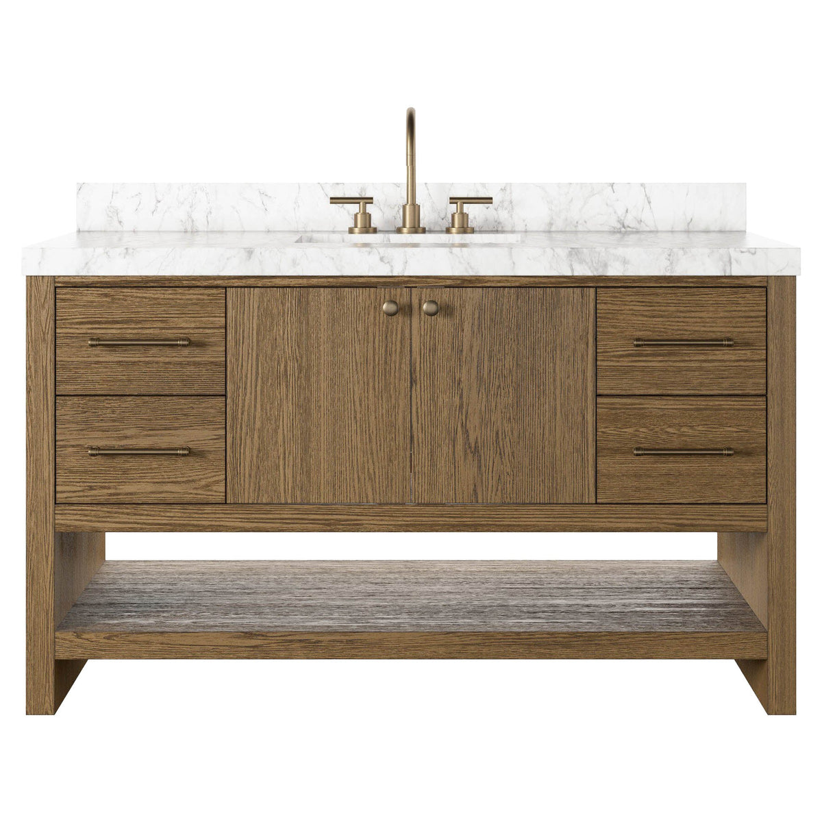 Anthem Single Wide Vanity - Washed Natural Veneer