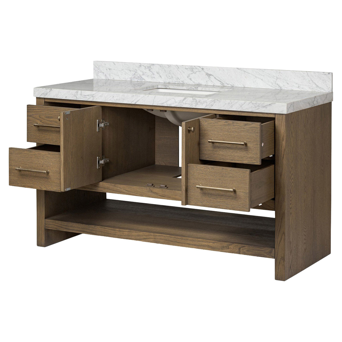 Anthem Single Wide Vanity - Washed Natural Veneer