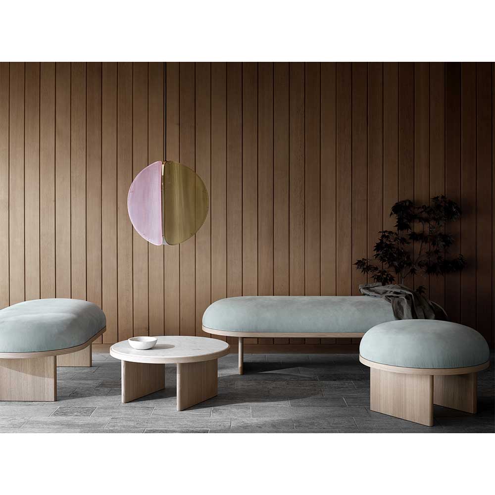 Anza 63"W Bench - Natural Oak