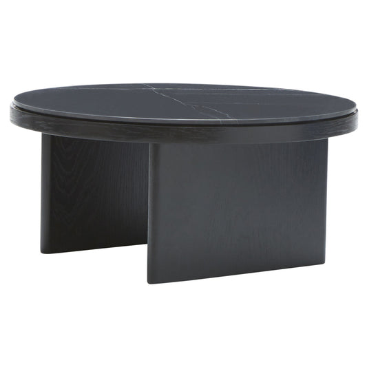 Anza Coffee Table - Black Oak, Nero Marquina Marble