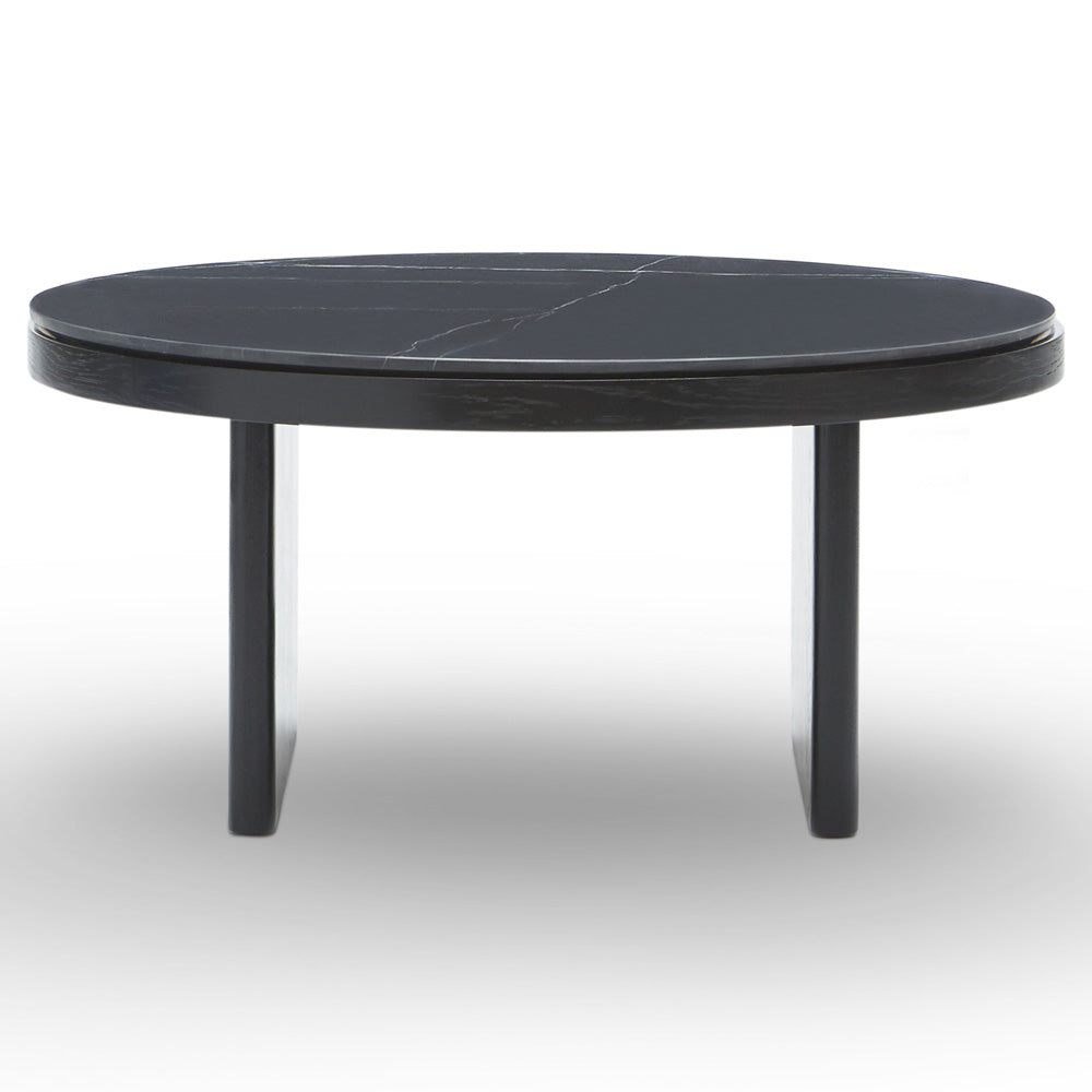 Anza Coffee Table - Black Oak, Nero Marquina Marble