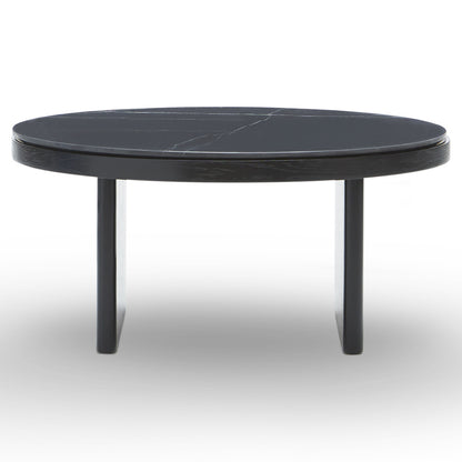 Anza Coffee Table - Black Oak, Nero Marquina Marble