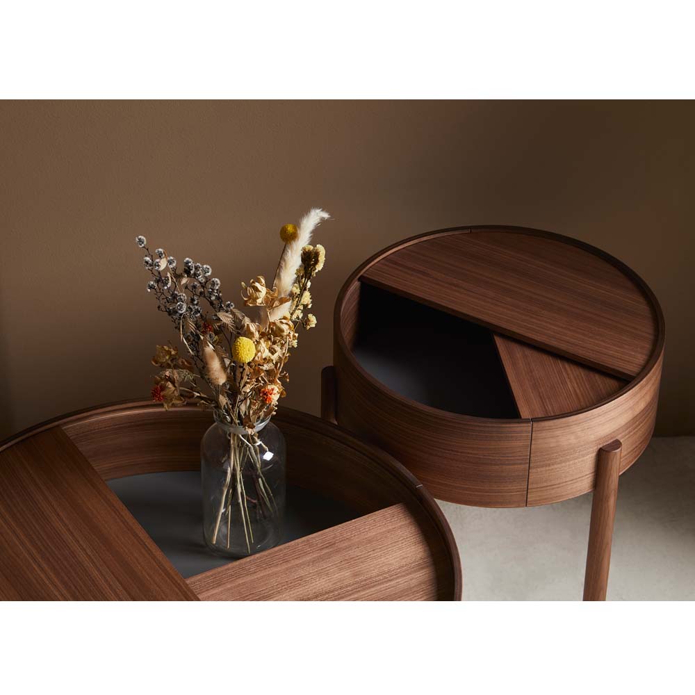 Arc Side Table - Walnut