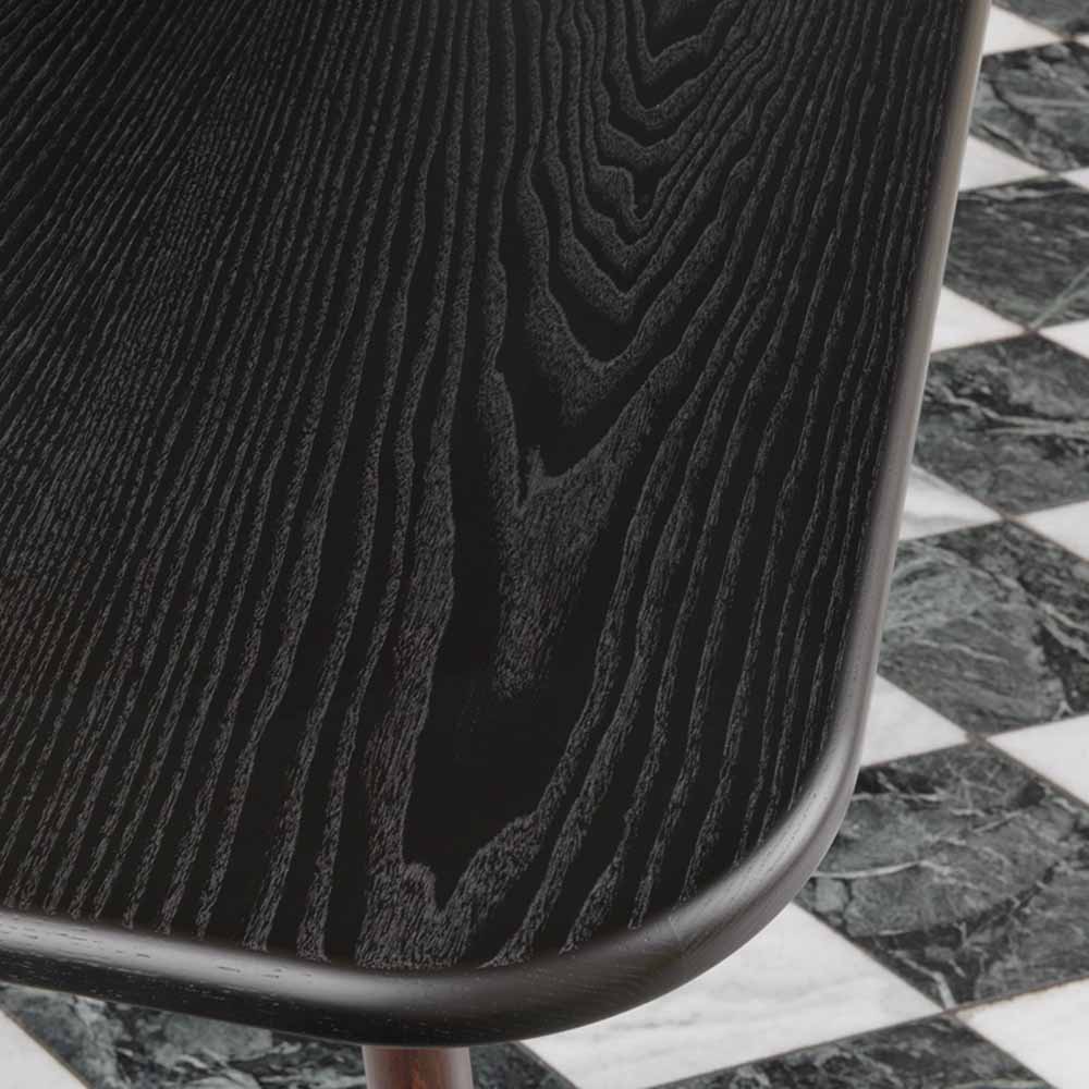 Arch Two Tone Dining Table - Black, Dark Walnut