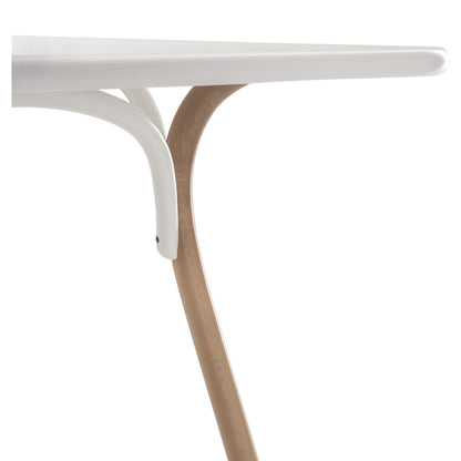 Arch Two Tone Dining Table - Pure White, Beech