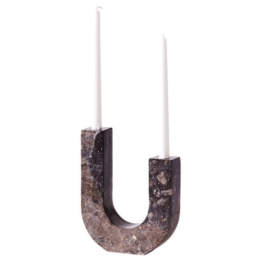 Arco Candle Holder - Gray