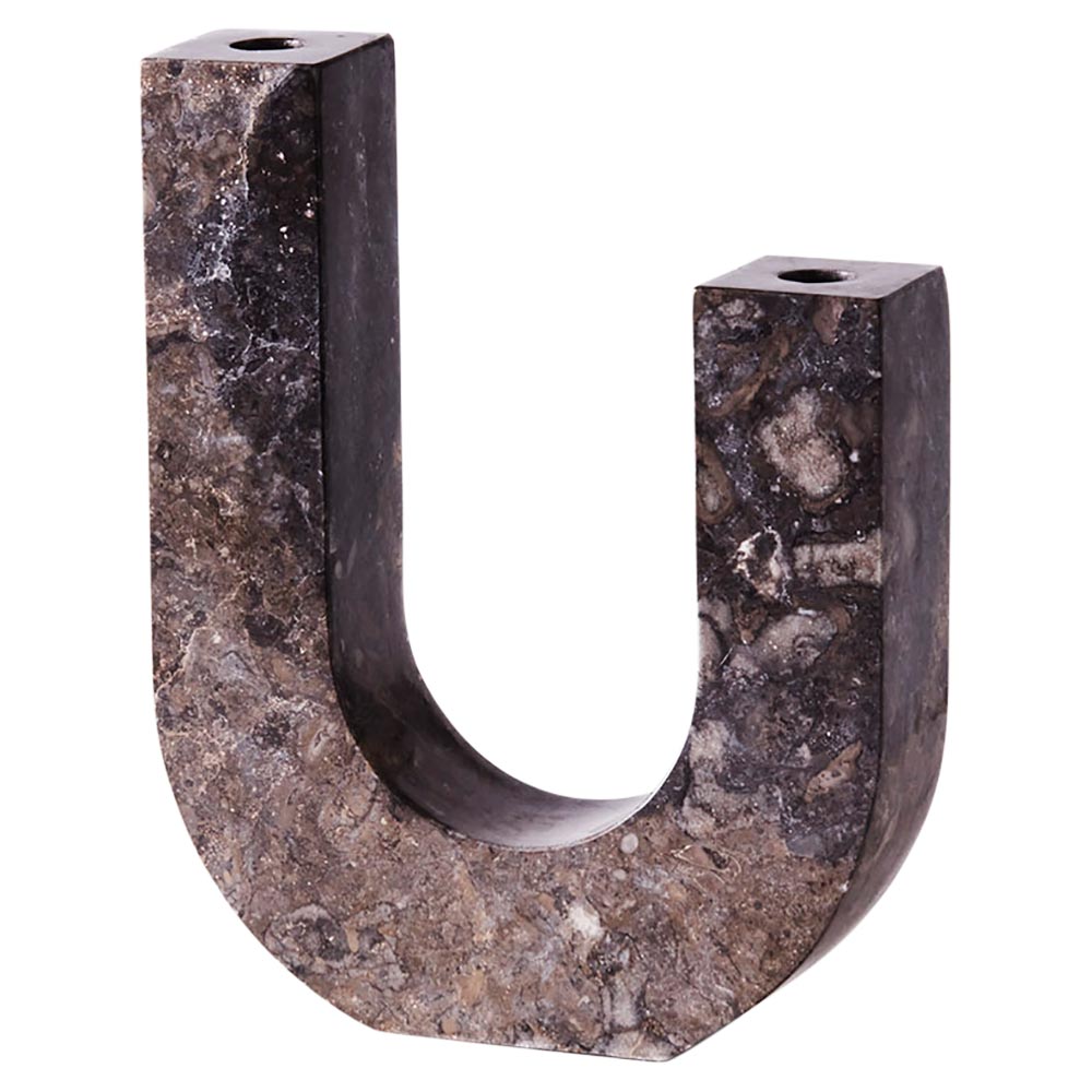 Arco Candle Holder - Gray