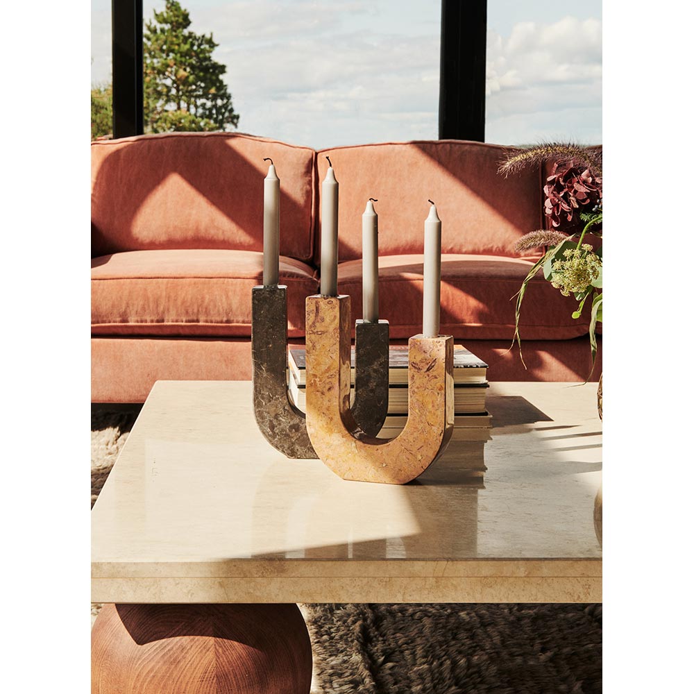 Arco Candle Holder - Gray