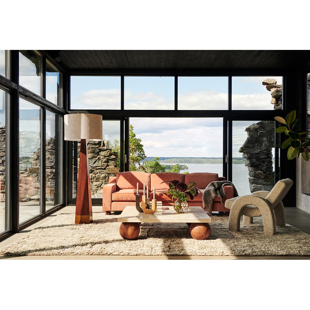 Arco Candle Holder - Red