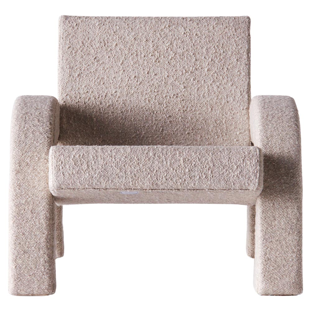 Arco Large Lounge Chair - Natural Boucle