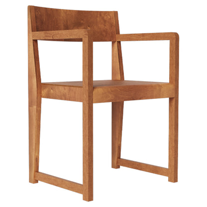 Armrest Chair 01 - Warm Brown Birch