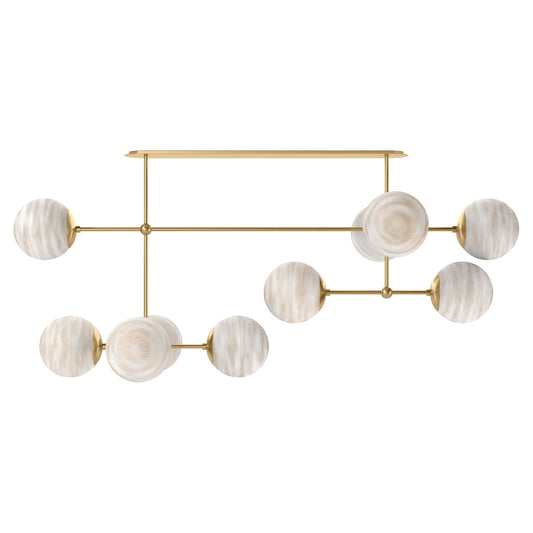 Armstrong Linear Chandelier - Burnished Brass