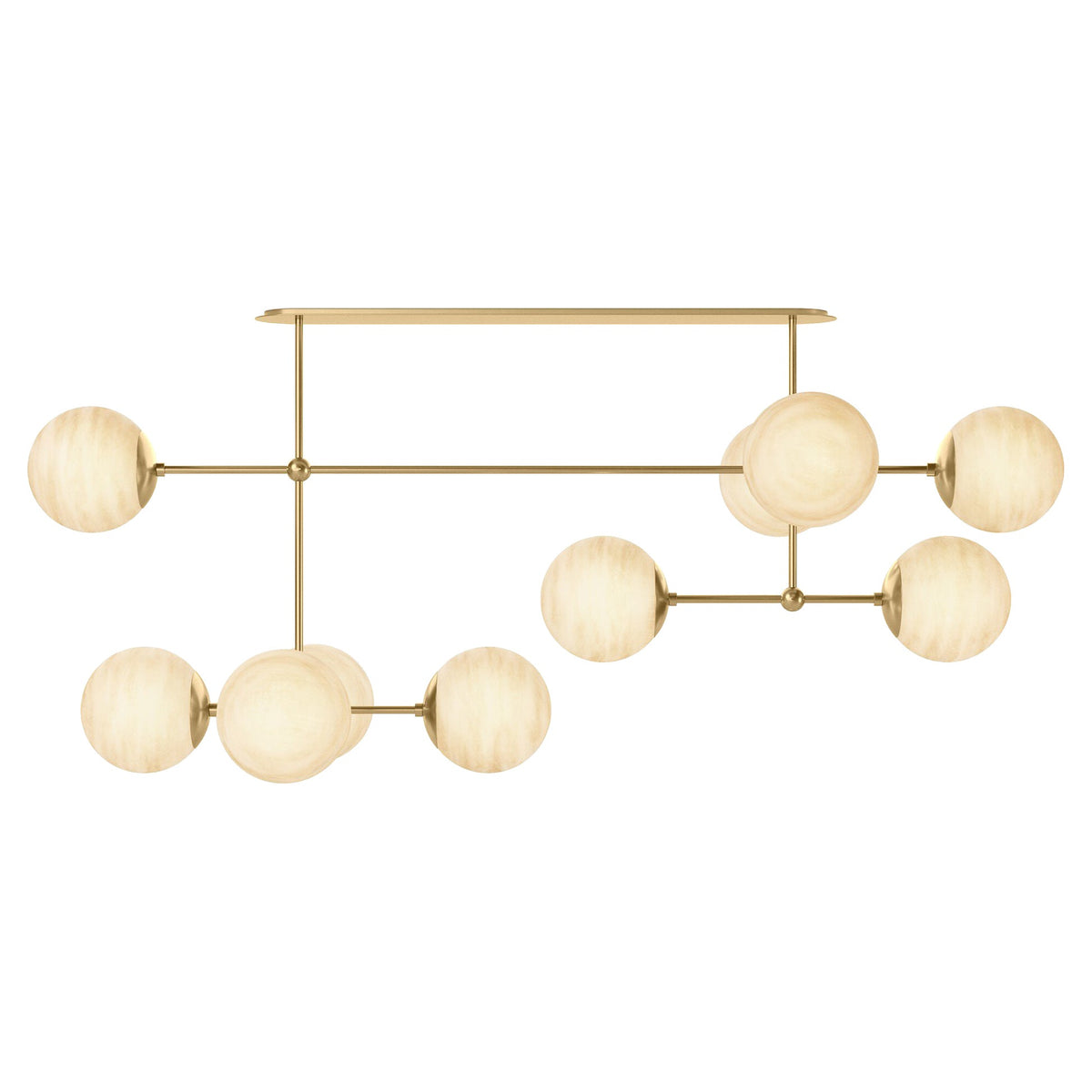 Armstrong Linear Chandelier - Burnished Brass